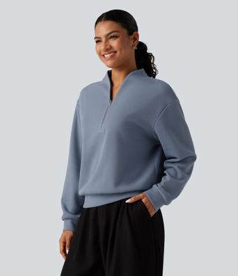 V Neck Long Sleeve Waffle Casual Sweatshirt V Neck Long Sleeve Waffle Casual Sweatshirt