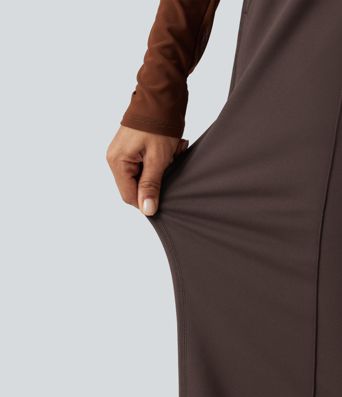 High Waisted Tummy Control Wide Leg Yoga Pants with Pockets High Waisted Tummy Control Wide Leg Yoga Pants with Pockets