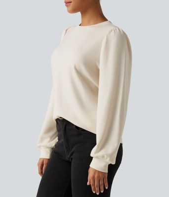 Round Neck Long Sleeve Casual Top Round Neck Long Sleeve Casual Top