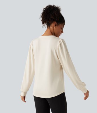 Round Neck Long Sleeve Casual Top Round Neck Long Sleeve Casual Top