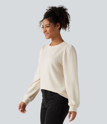 Round Neck Long Sleeve Casual Top Round Neck Long Sleeve Casual Top