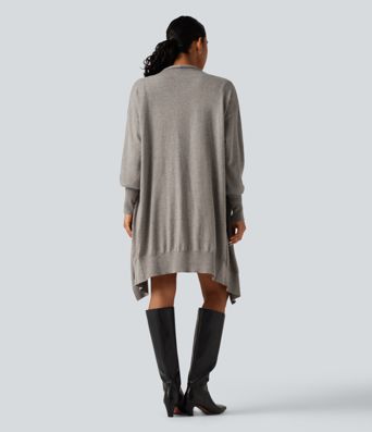 Long Sleeve Open Front Work Cardigan Long Sleeve Open Front Work Cardigan