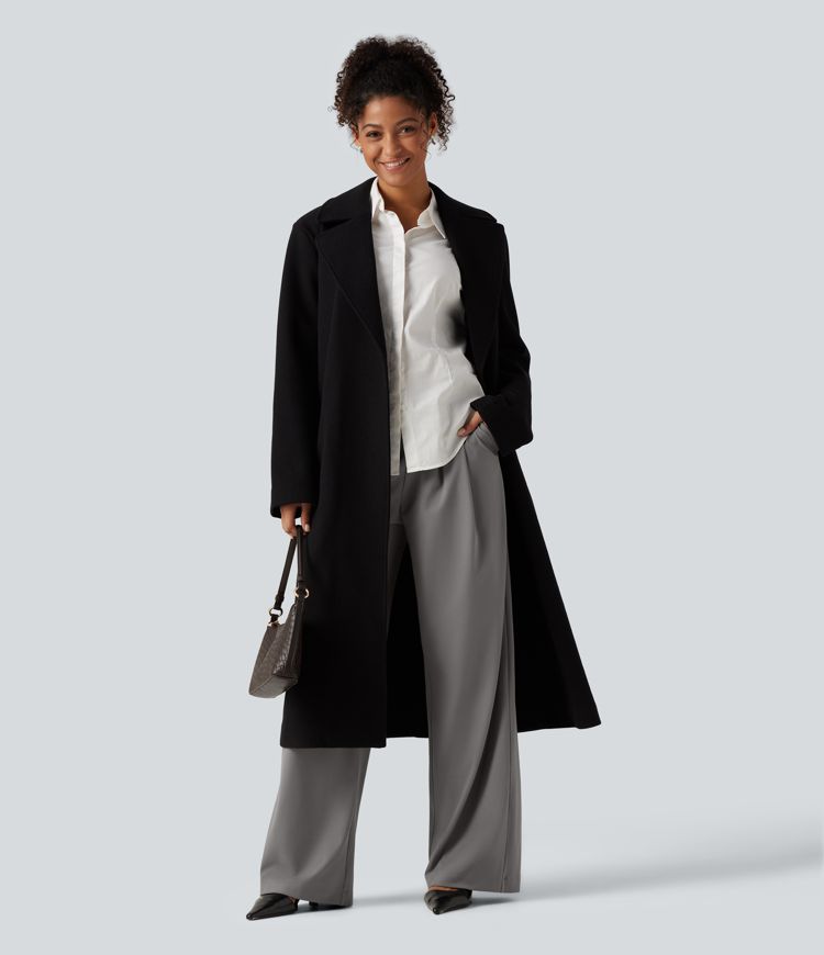 Halara Flex™ DayStretch High Waisted Pleated Wide Leg Work Pants with Pockets Halara Flex™ DayStretch High Waisted Pleated Wide Leg Work Pants with Pockets