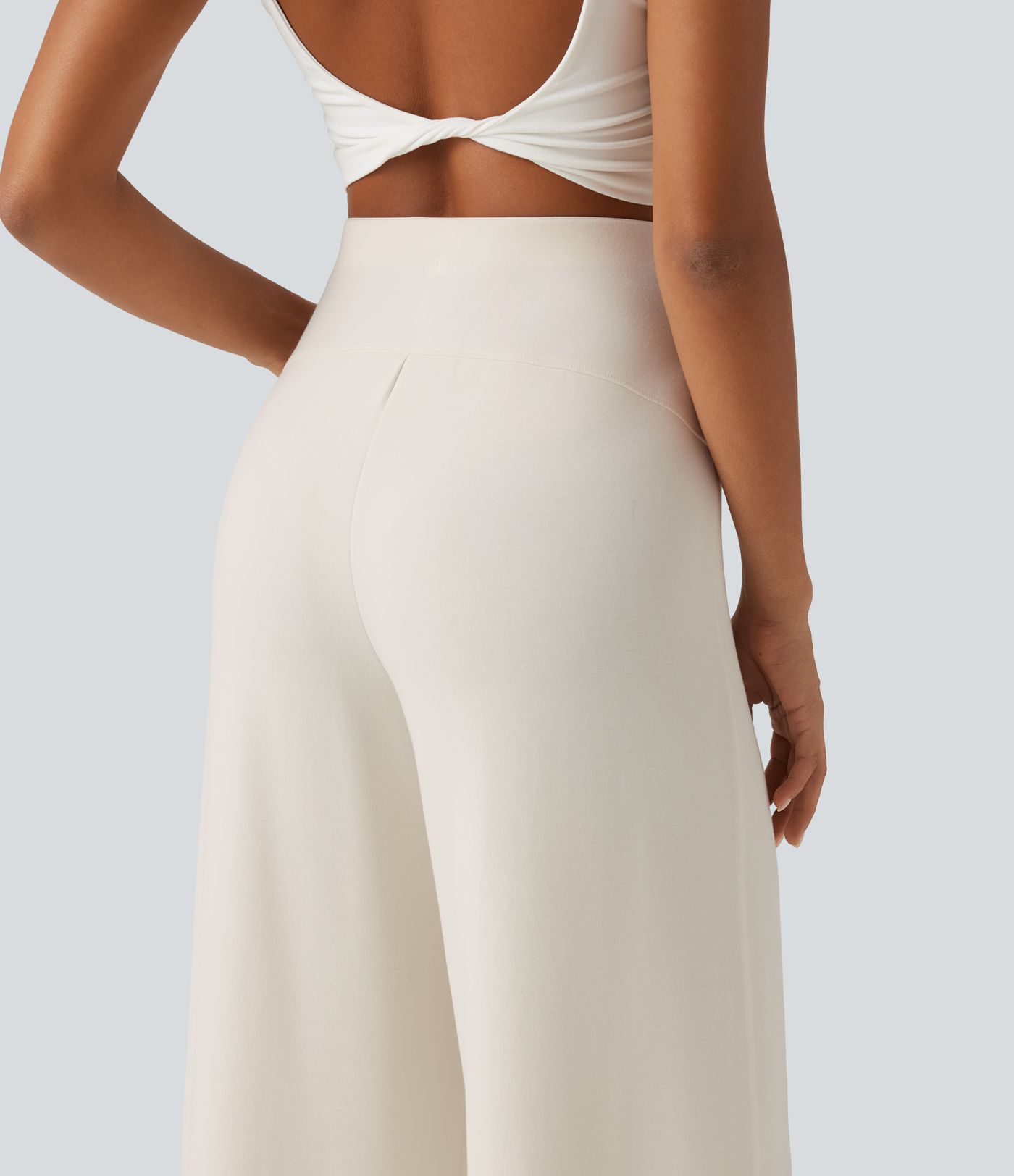 High Waisted Wide Leg Casual Sweatpants with Pockets High Waisted Wide Leg Casual Sweatpants with Pockets