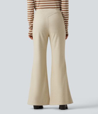 Mid Rise Flare Work Pants