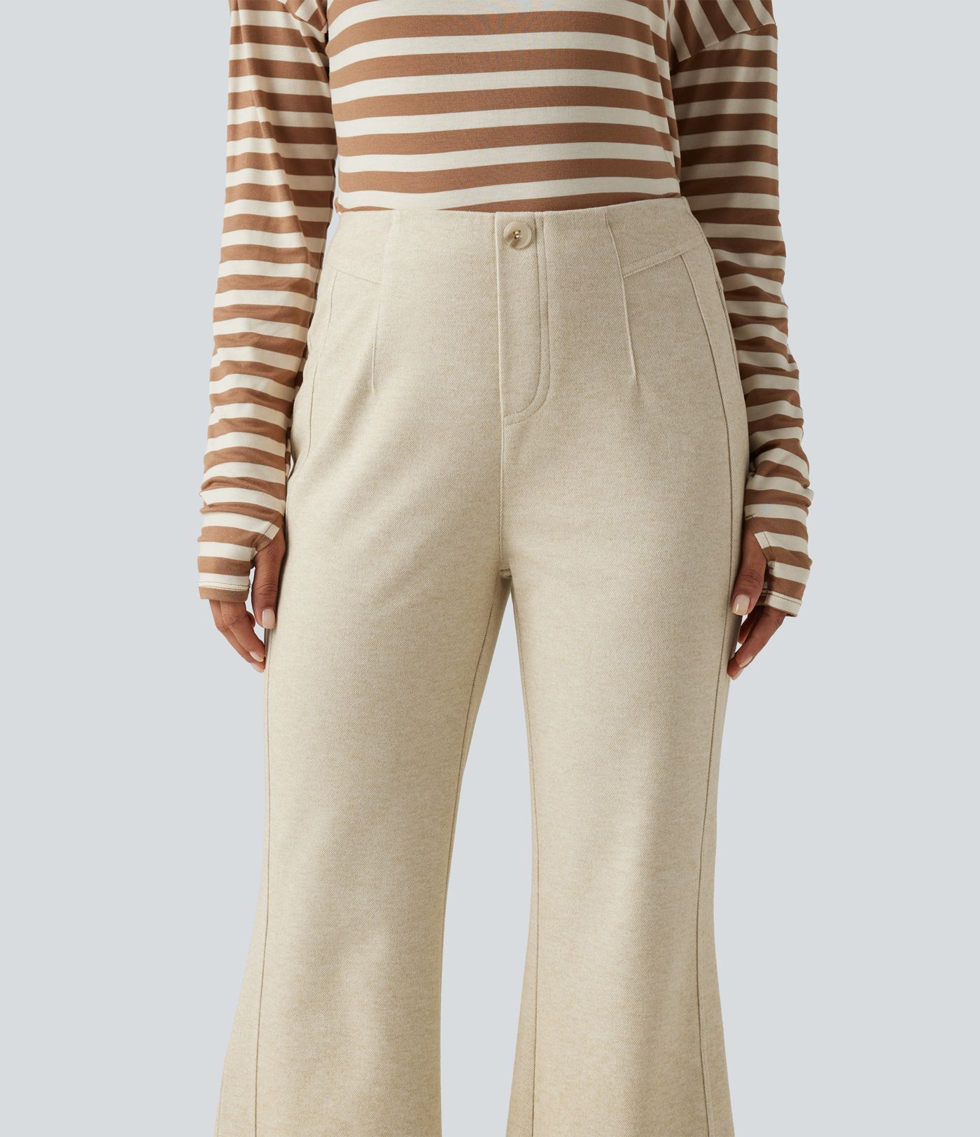 Mid Rise Flare Work Pants Mid Rise Flare Work Pants