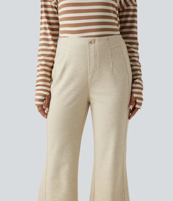 Mid Rise Flare Work Pants