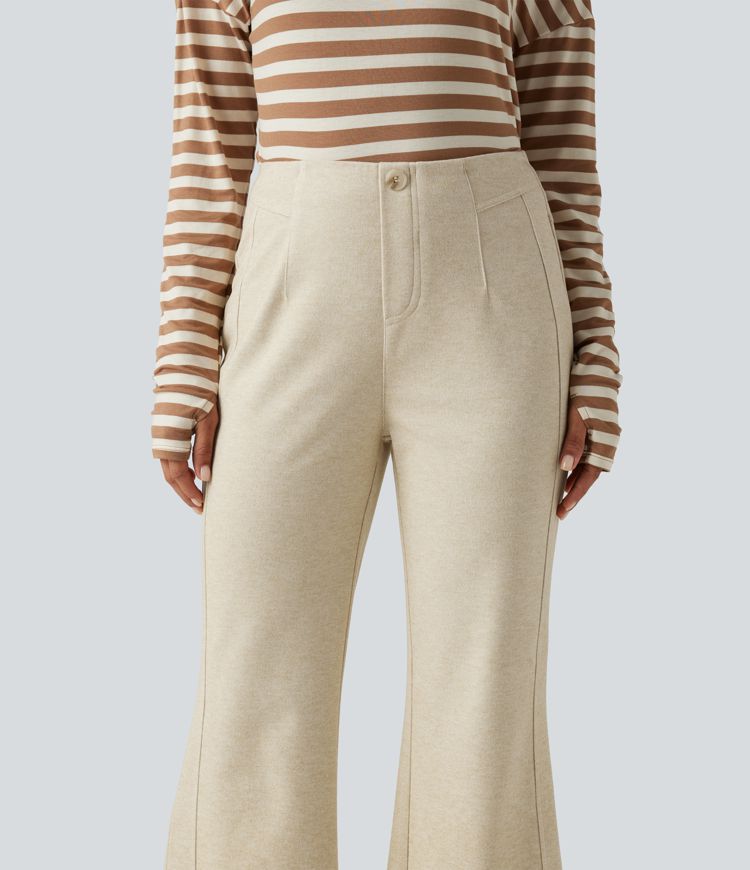 Mid Rise Flare Work Pants