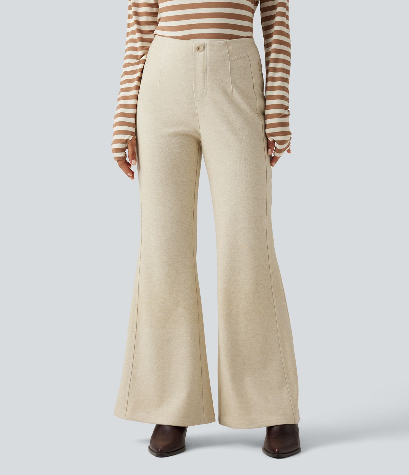 Mid Rise Flare Work Pants Mid Rise Flare Work Pants