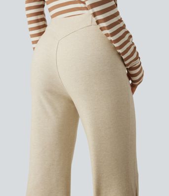 Mid Rise Flare Work Pants