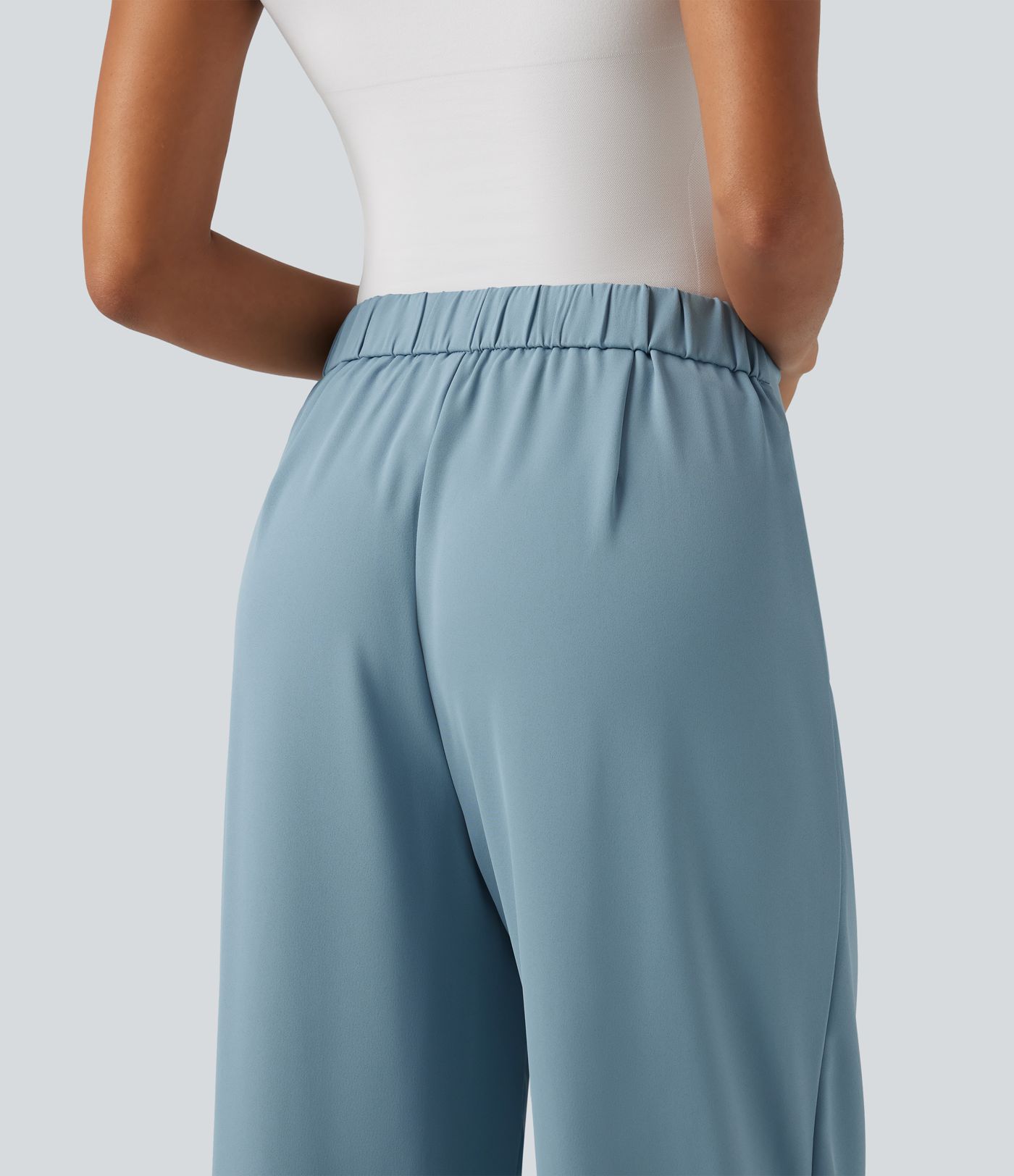 Halara Flex™ High Waisted Tie Side Wide Leg Work Pants
