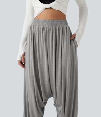 High Waisted Relaxed Casual Jogger with Pockets