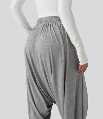 High Waisted Relaxed Casual Jogger with Pockets