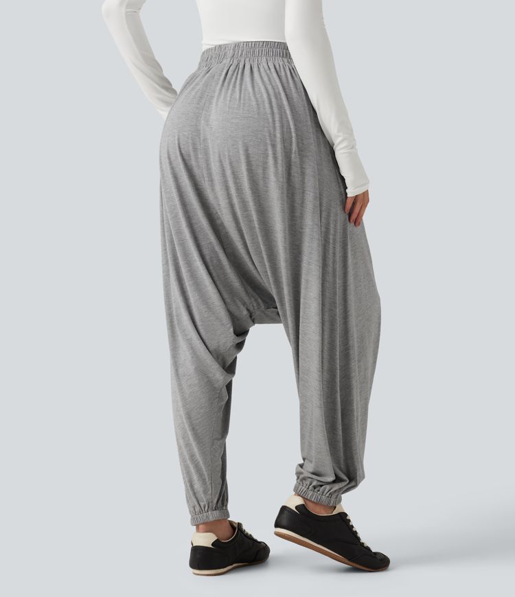 High Waisted Relaxed Casual Jogger with Pockets