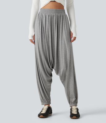 High Waisted Relaxed Casual Jogger with Pockets