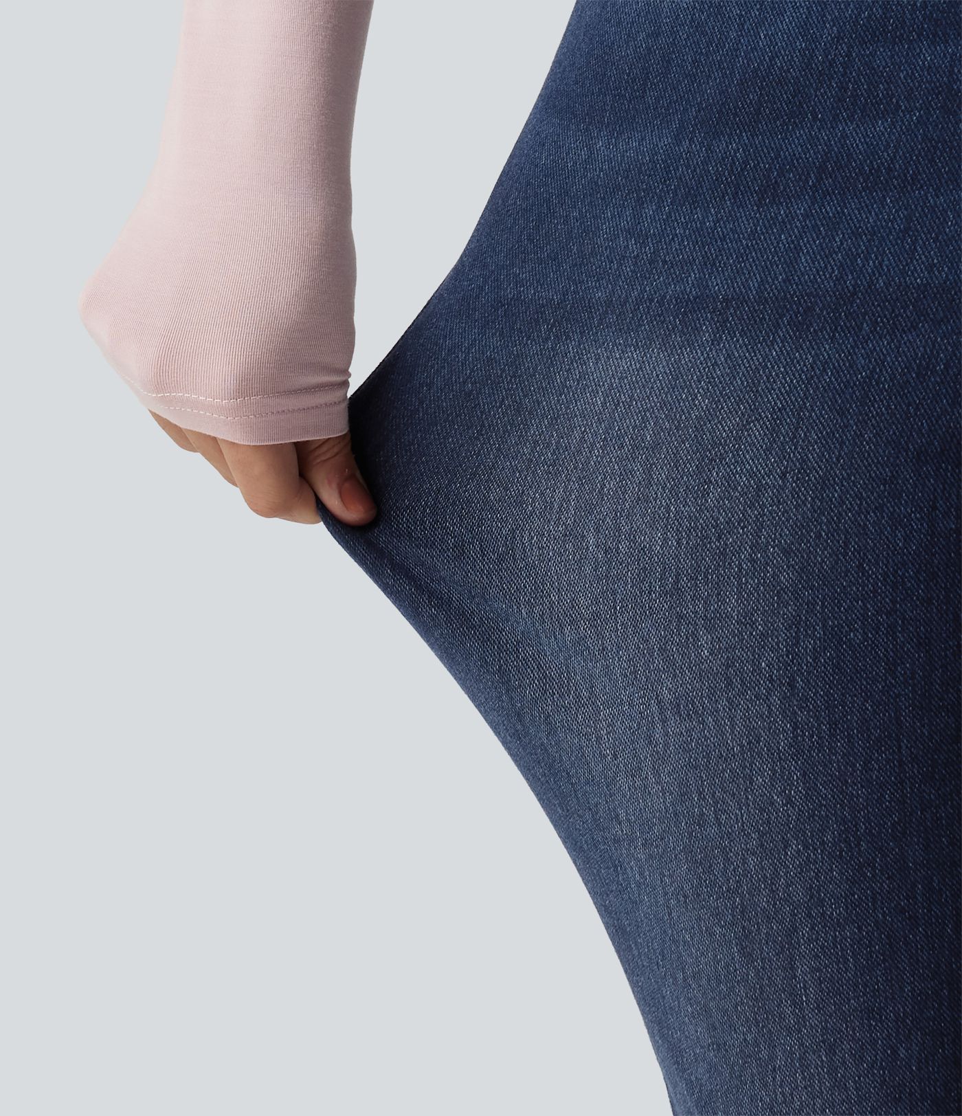 Halara Flex™ Denim Heat High Waisted Skinny Casual Cotton Jeans with Pockets Halara Flex™ Denim Heat High Waisted Skinny Casual Cotton Jeans with Pockets