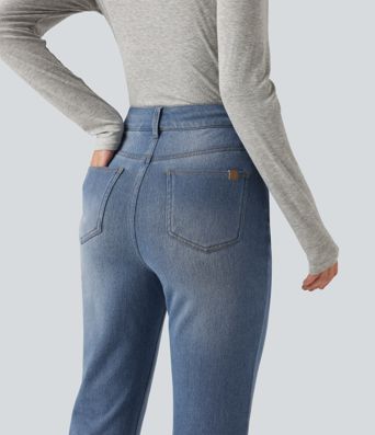 Halara Flex™ Denim Heat High Waisted Bootcut Casual Jeans with Pockets