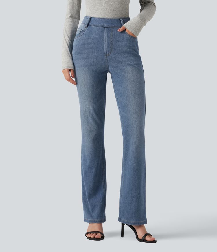 Halara Flex™ Denim Heat High Waisted Bootcut Casual Jeans with Pockets