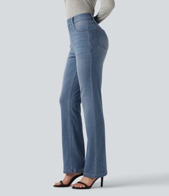 Halara Flex™ Denim Heat High Waisted Bootcut Casual Jeans with Pockets