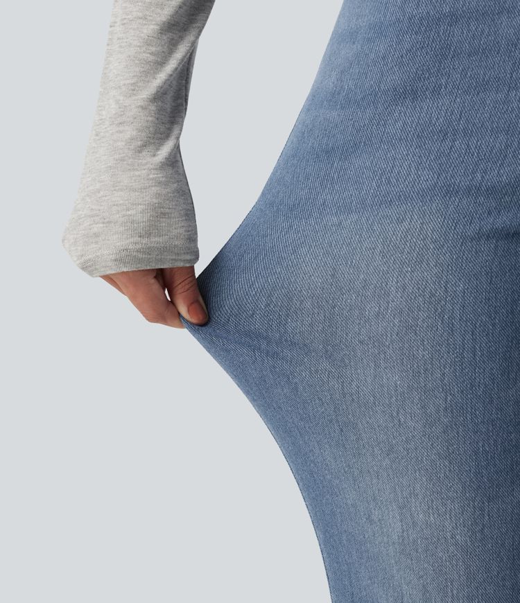 Halara Flex™ Denim Heat High Waisted Bootcut Casual Jeans with Pockets