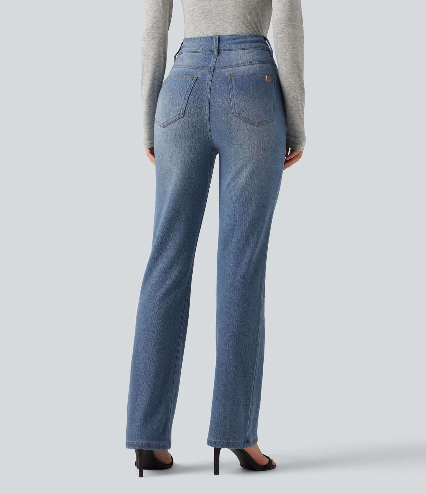 Halara Flex™ Denim Heat High Waisted Bootcut Casual Jeans with Pockets