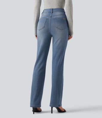 Halara Flex™ Denim Heat High Waisted Bootcut Casual Jeans with Pockets