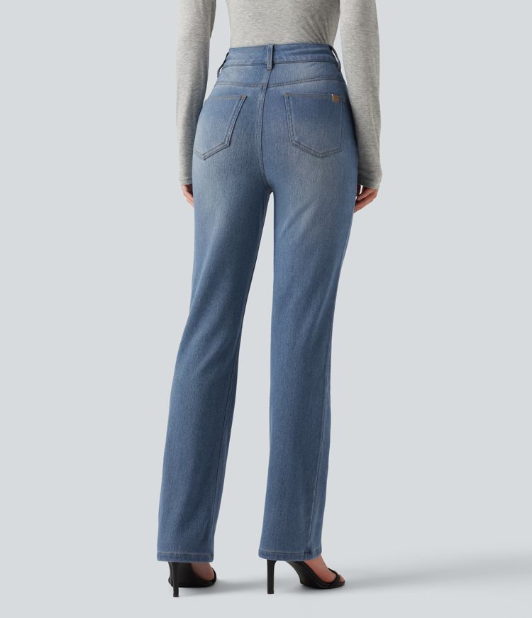 Halara Flex™ Denim Heat High Waisted Bootcut Casual Jeans with Pockets