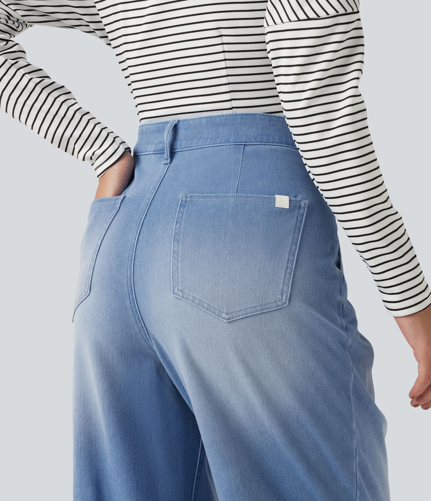 Halara Flex™ Mid Rise Casual Jeans with Pockets
