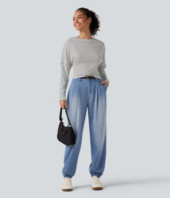 Halara Flex™ Mid Rise Casual Jeans with Pockets