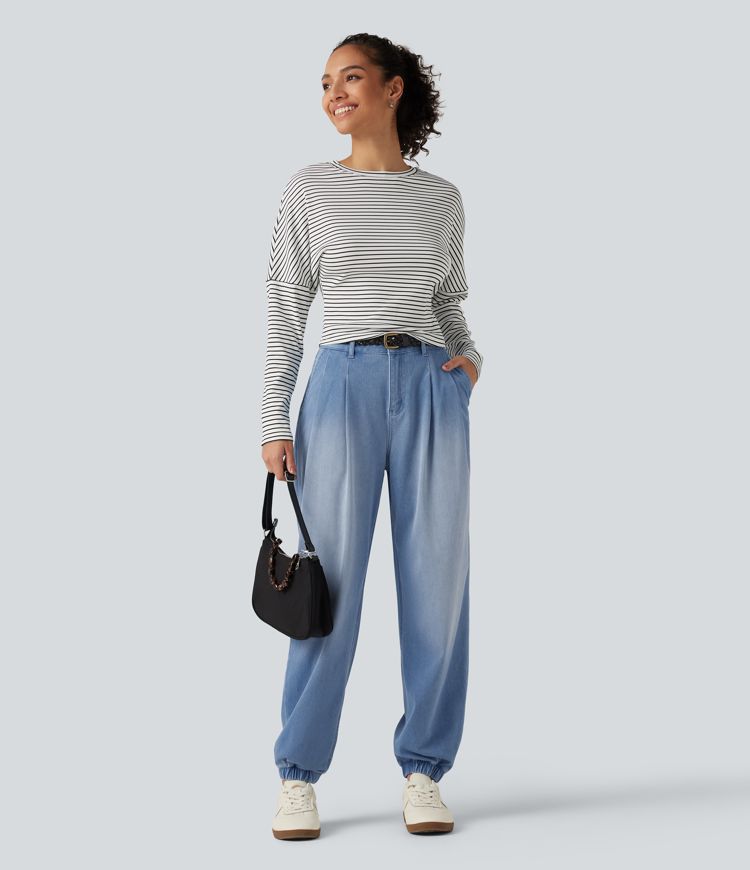 Halara Flex™ Mid Rise Casual Jeans with Pockets