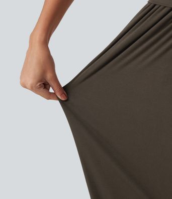 Mid Rise Casual Joggers with Pockets