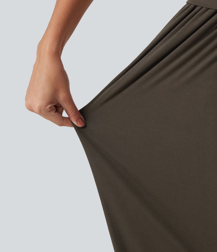 Mid Rise Casual Joggers with Pockets