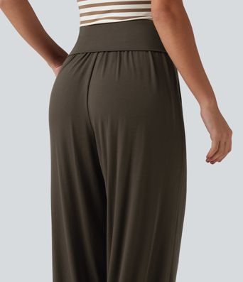Mid Rise Casual Joggers with Pockets