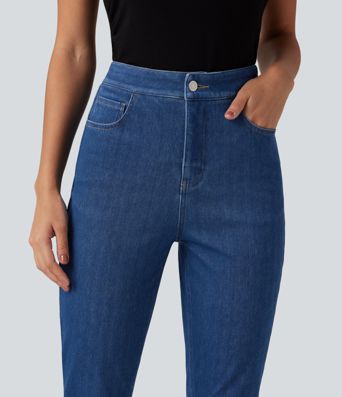 Halara Flex™ High Waisted Tummy Control Casual Jeans with Pockets