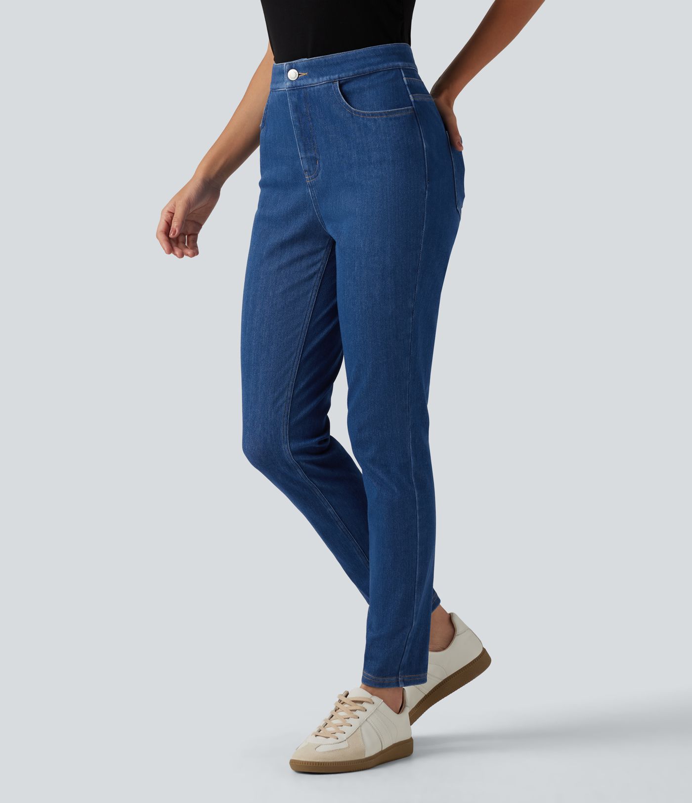 Halara Flex™ High Waisted Tummy Control Casual Jeans with Pockets