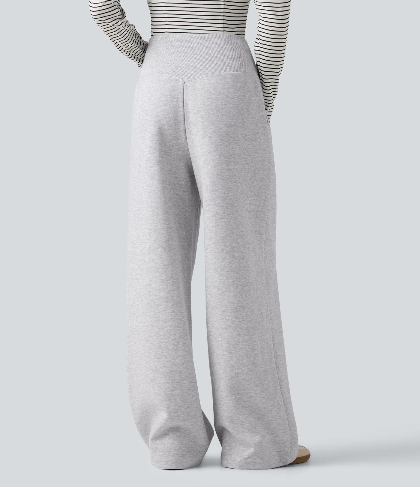 High Waisted Wide Leg Casual Pants with Pockets