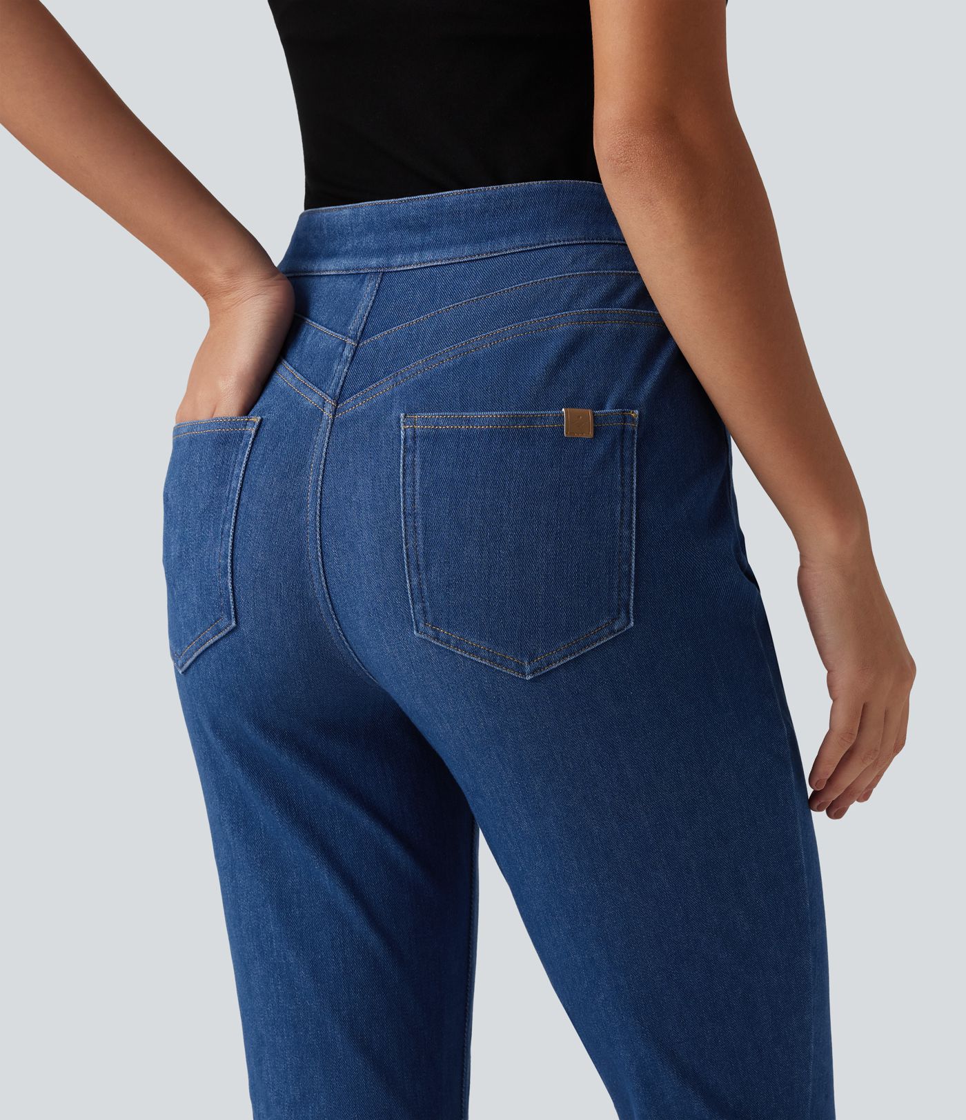 Halara Flex™ High Waisted Tummy Control Casual Jeans with Pockets