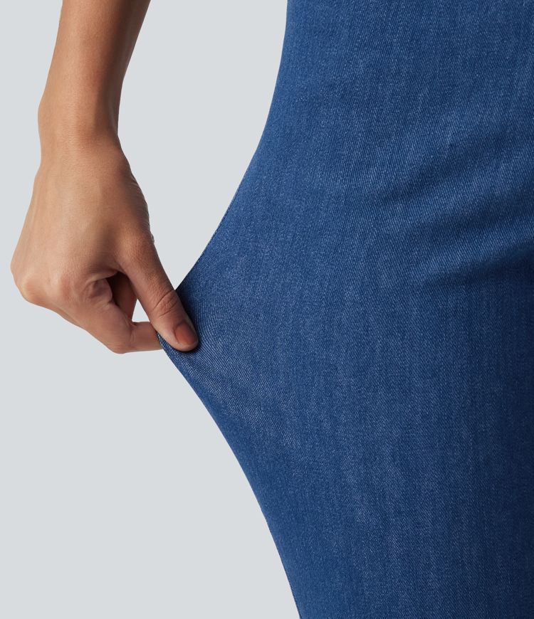 Halara Flex™ High Waisted Tummy Control Casual Jeans with Pockets