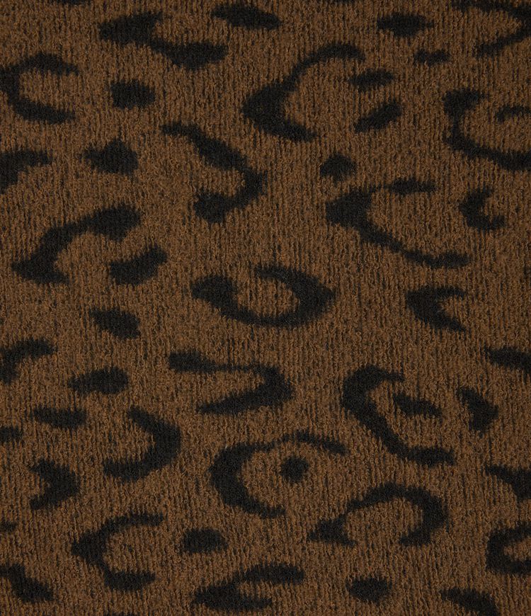 Pantalon en peluche taille haute à cordon, imprimé léopard, jambe large, décontracté, avec poches