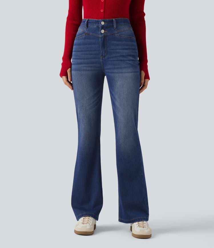 Halara Flex™ High Waisted Bootcut Jeans with Pockets