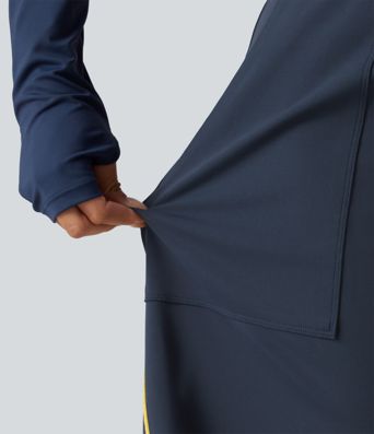 High Waisted Color Block Side Stripe Barrel Dance Pants with Pockets High Waisted Color Block Side Stripe Barrel Dance Pants with Pockets
