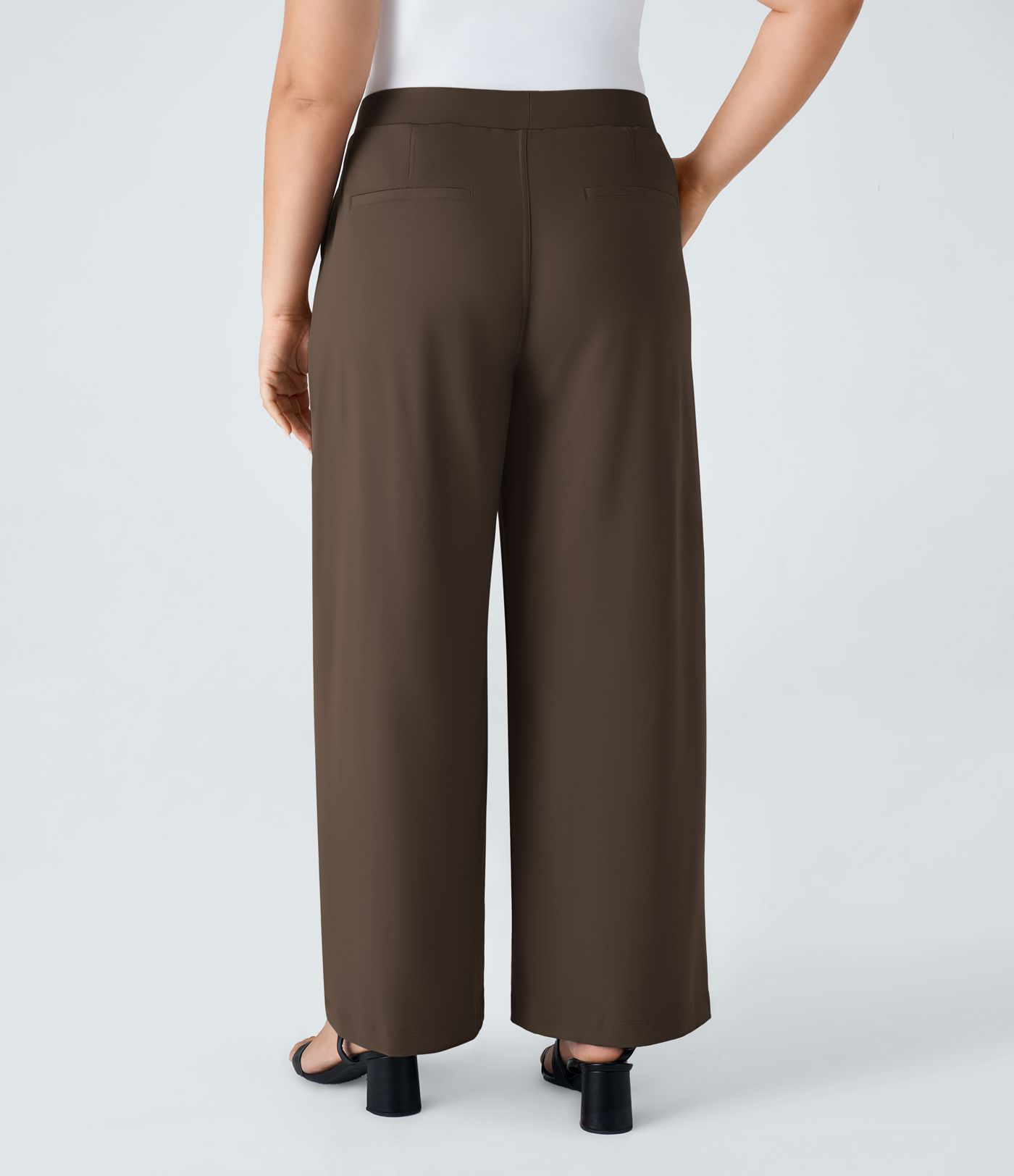 Pantalon de travail grande taille coupe droite taille haute Halara Flex™ DayStretch avec poches Pantalon de travail grande taille coupe droite taille haute Halara Flex™ DayStretch avec poches