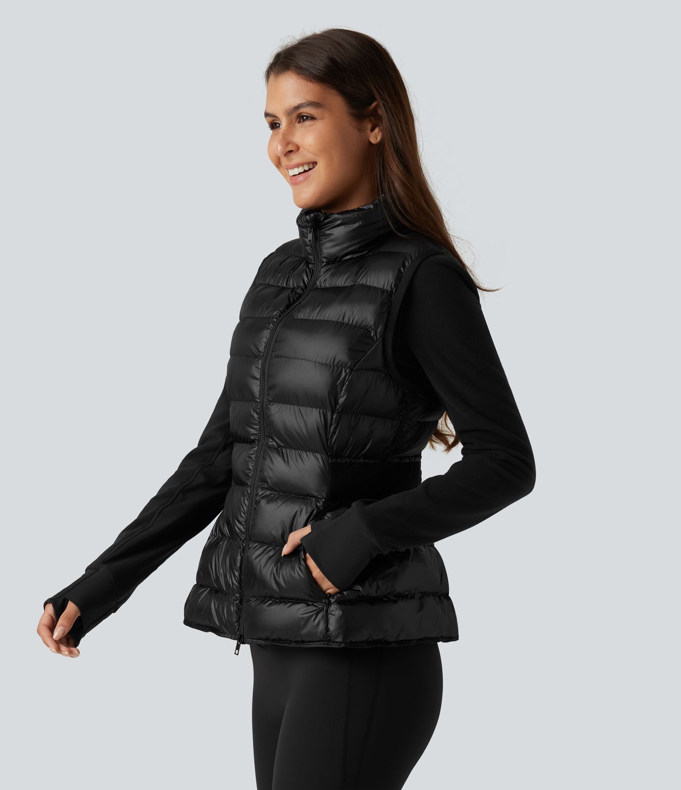 2-Piece Workout Padded Vest & Jacket with Pockets 2-Piece Workout Padded Vest & Jacket with Pockets