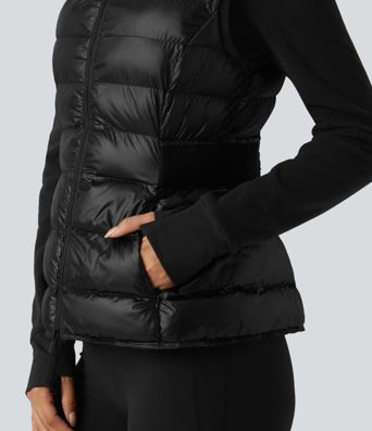 2-Piece Workout Padded Vest & Jacket with Pockets 2-Piece Workout Padded Vest & Jacket with Pockets