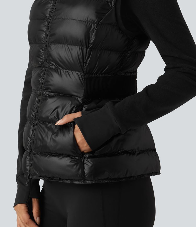 2-Piece Workout Padded Vest & Jacket with Pockets 2-Piece Workout Padded Vest & Jacket with Pockets