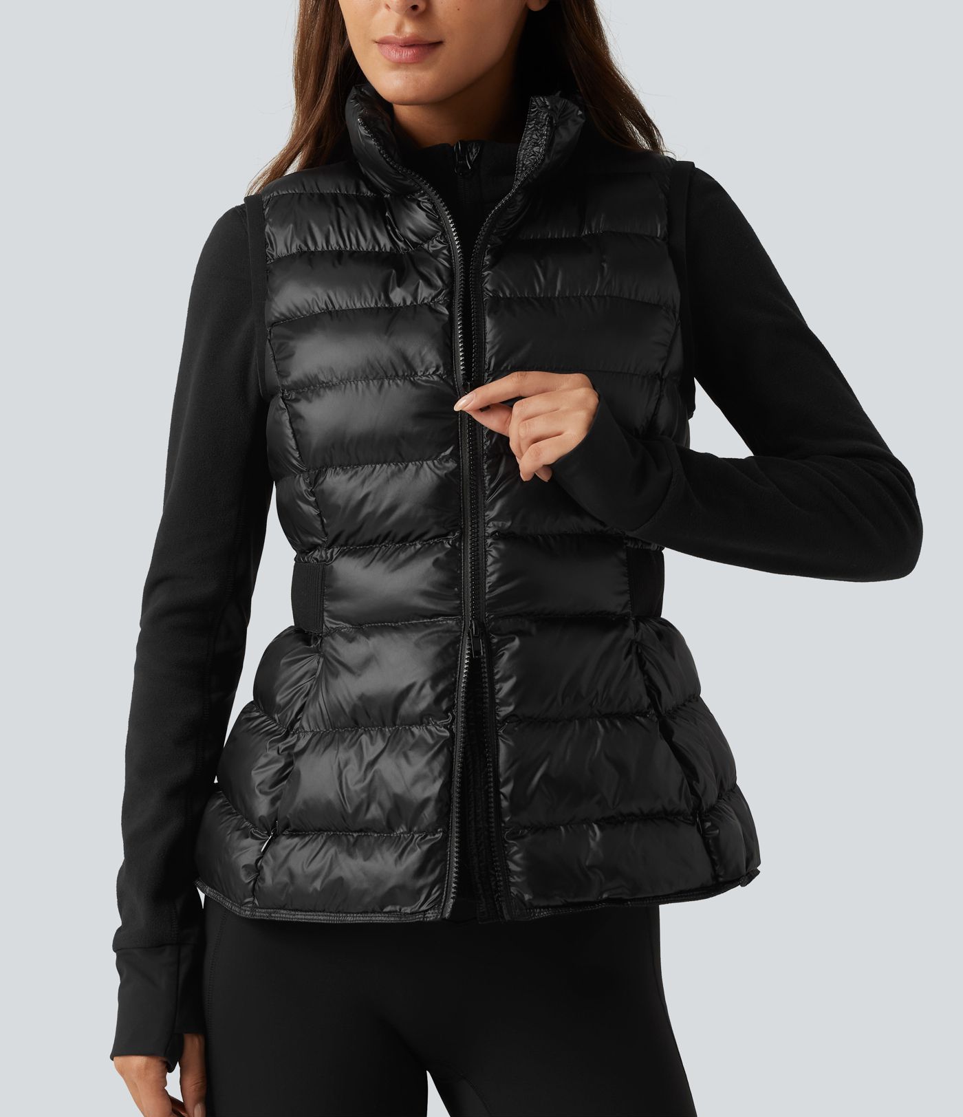 2-Piece Workout Padded Vest & Jacket with Pockets 2-Piece Workout Padded Vest & Jacket with Pockets