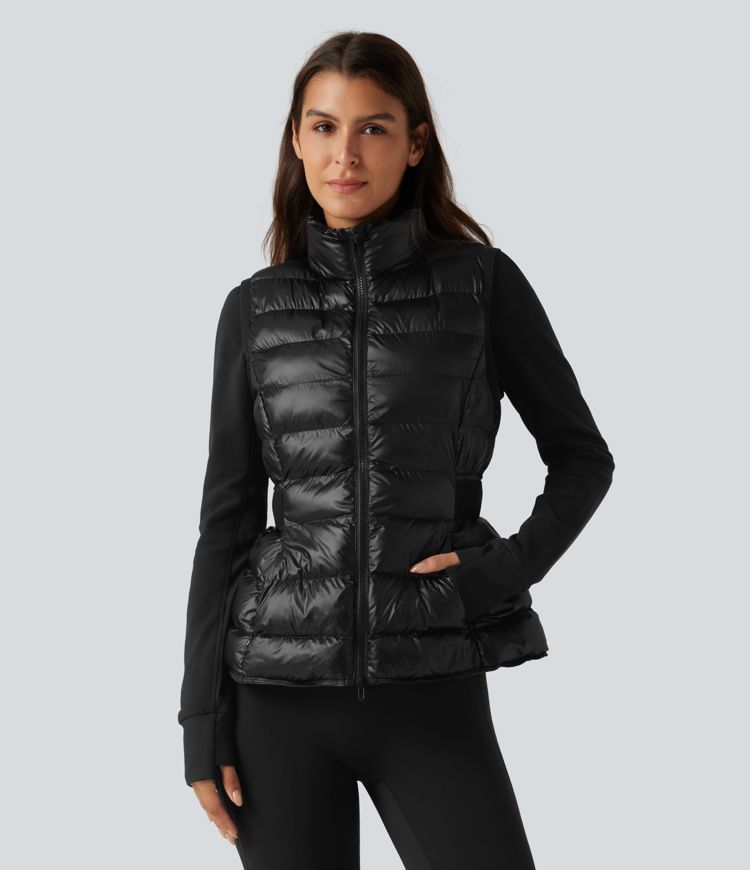 2-Piece Workout Padded Vest & Jacket with Pockets