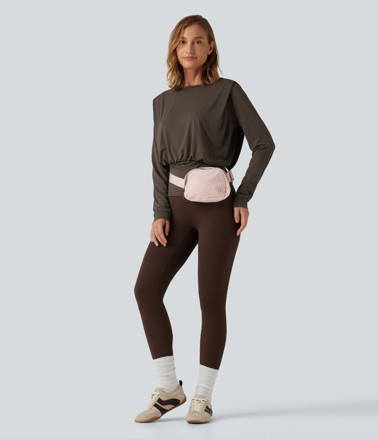 Round Neck Long Sleeve InstantCool Quick Dry Yoga Sports Top
