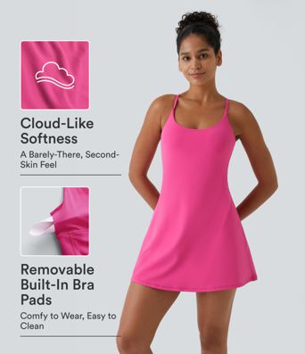SoftlyZero™ Plush Backless Active Dress