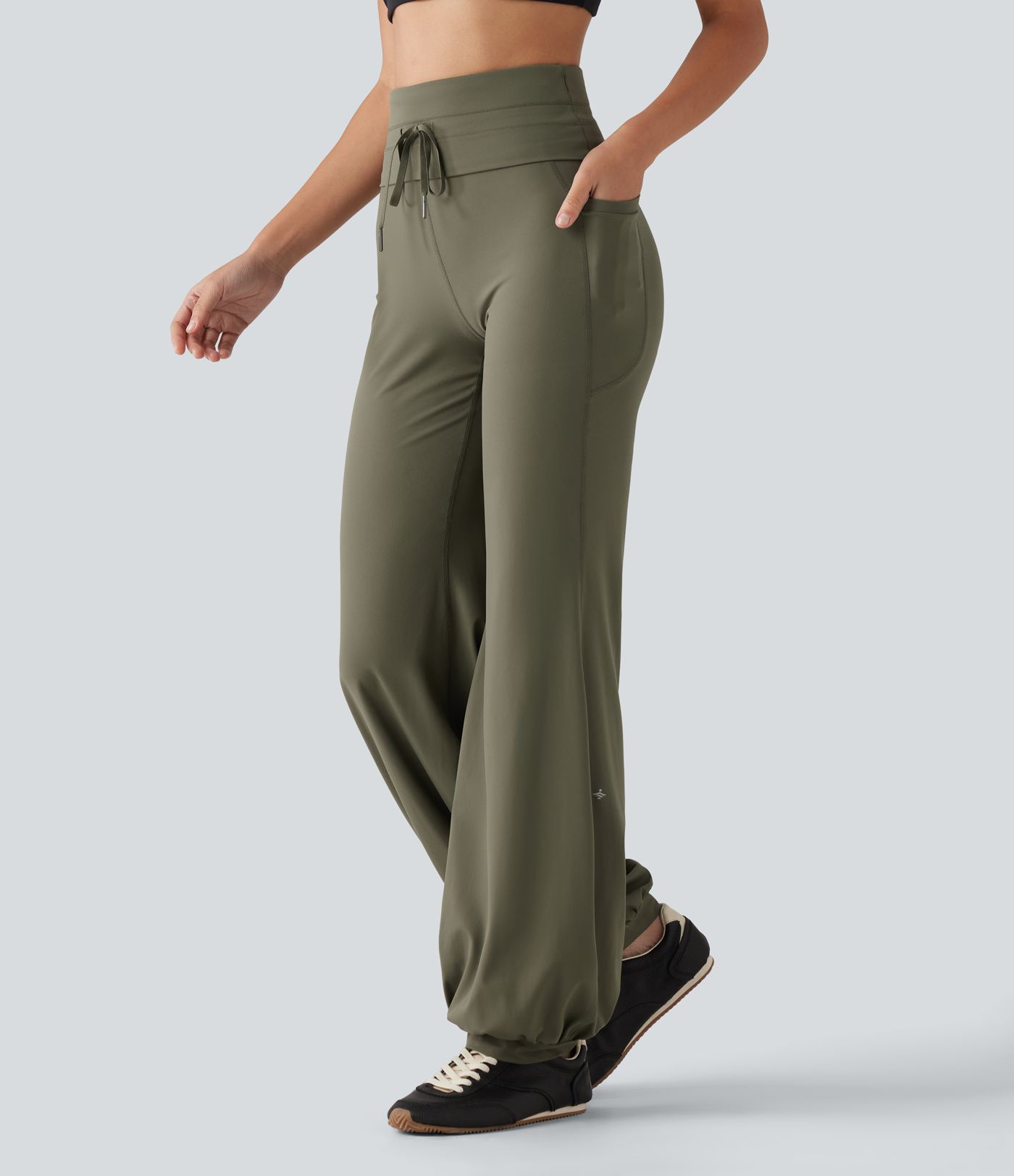 Halara UltraSculpt™ High Waisted Foldover Drawstring Yoga Joggers with Pockets